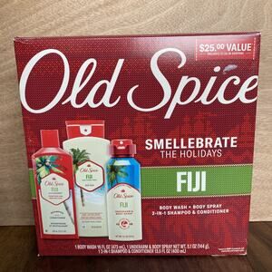 Old Spice Fiji 3pc Gift Set - 2in1 Shampoo Conditioner Body Wash Deodorant Spray